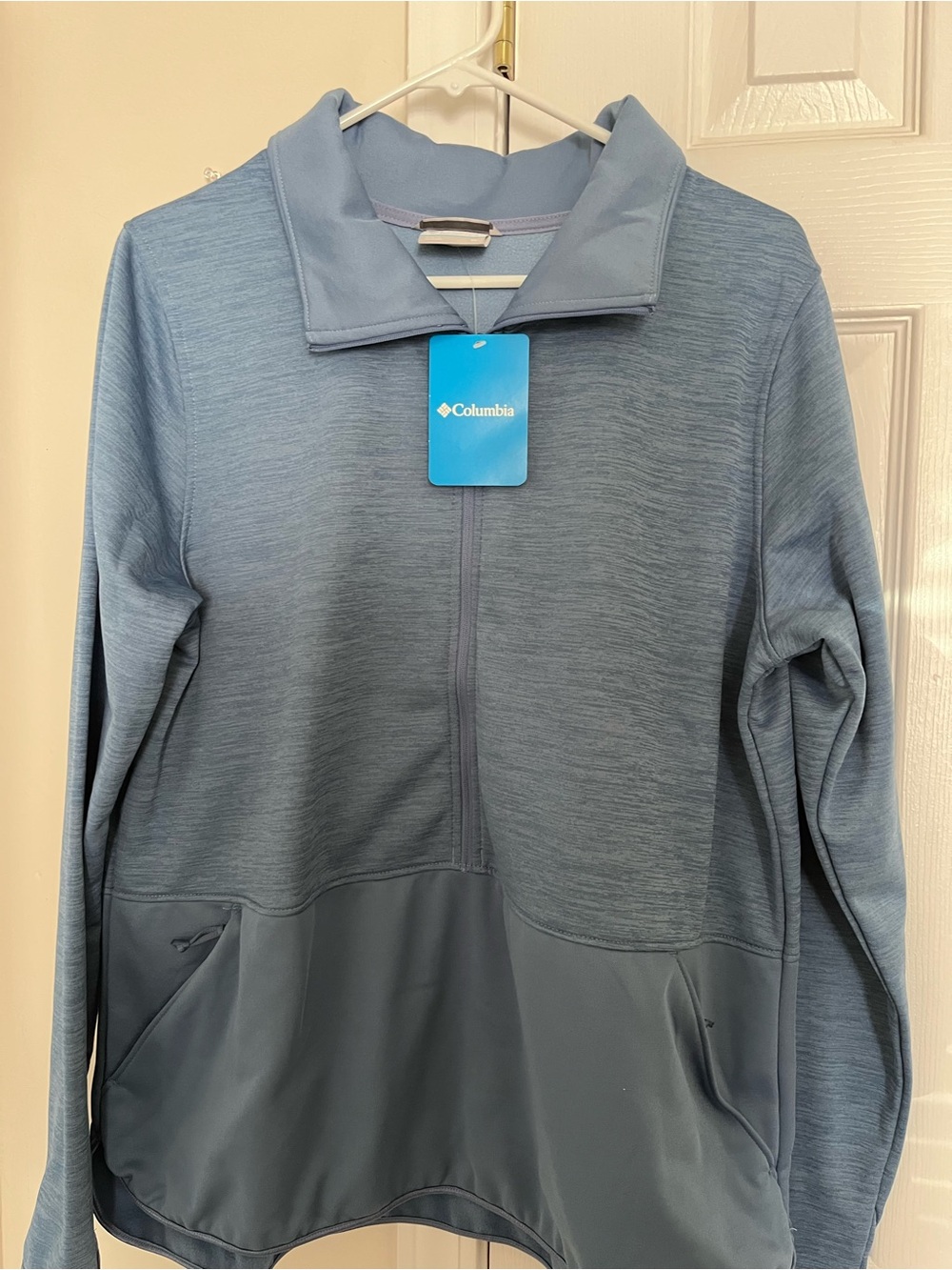 Women’s Columbia blue 1/2 zip pullover size XL NWT